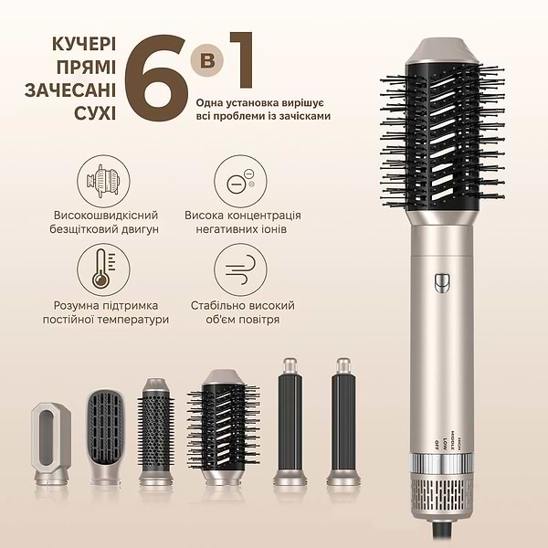 Фото - Уцінка - Стайлер INSPIRE WT-632-5IN1-Gold