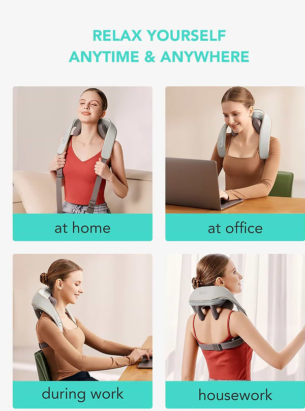 Фото - Масажер для тіла SKG Шиацу H5 Mini Neck＆Shoulder Massager (42124)