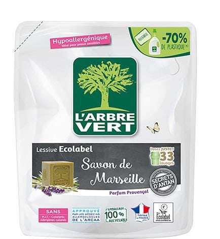 Гель для прання L'Arbre Vert Запасний блок Марсельське мило 1,53 л (3450601046513)