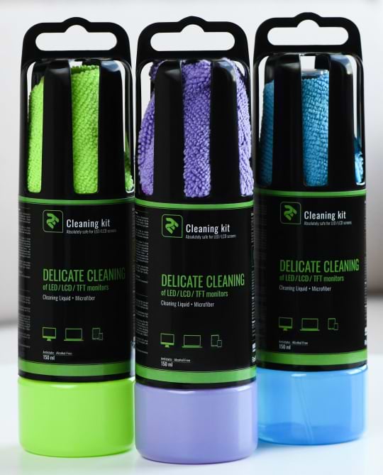 Фото - Набор для чистки экранов 2E 150ml Liquid for LED/LCD + салфетка Blue (2E-SK150BL)