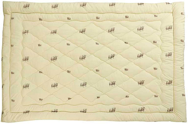 Фото - Ковдра всесезонна полуторна Руно 155х210 см вовняна Comfort+ Sheep (317.52ПШК+У_Sheep)