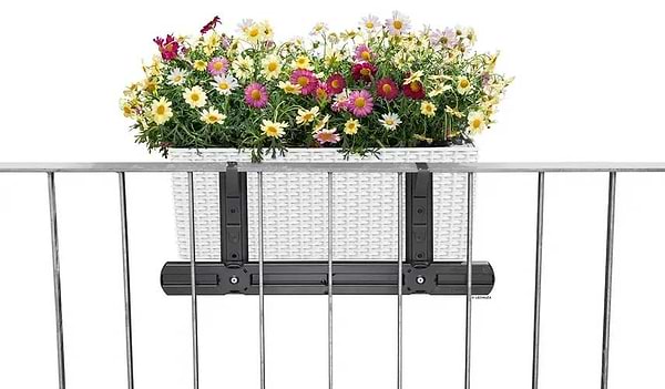 Фото - Вазон Lechuza 50\19\19 Балконера Котедж Белый 15600