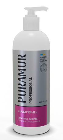 Шампунь для собак та кішок PURAMUR Crystal Shine глибоке очищення 200 мл (4823082434930)