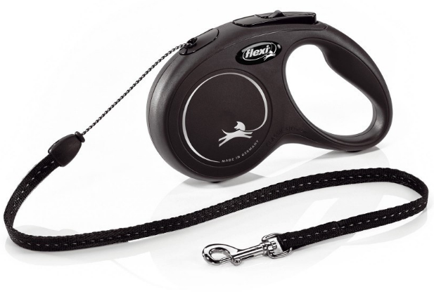 Поводок-рулетка для собак Flexi Classic S 5 м Черный (4000498022528)