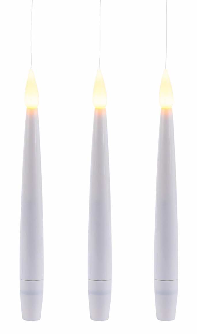 Свеча электрическая Novogod'ko Свечи летающие с пультом 15 см 3 шт. (974446)