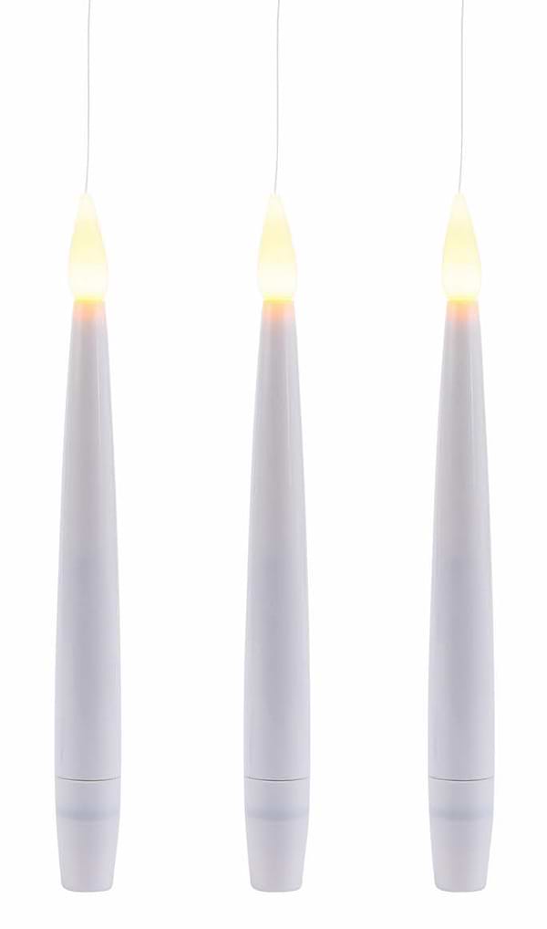 Фото - Свічка електрична Novogod'ko Свічки, що літають з пультом 15 см 3 шт. (974446)