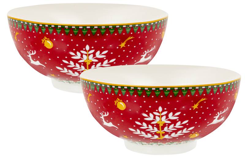 Набір салатників Lefard Рождественская коллекция 15 см (924-830)