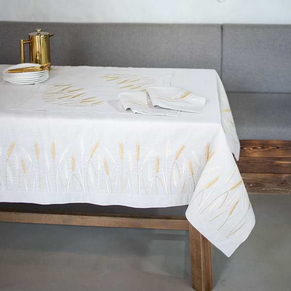 Фото - Скатертина прямокутна Едельвіка Пшеничне поле 205х150 (08-23/00)