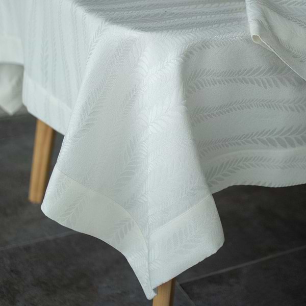 Фото - Скатертина прямокутна Едельвіка Касабланка 300х150 см молочна (275-23/00)