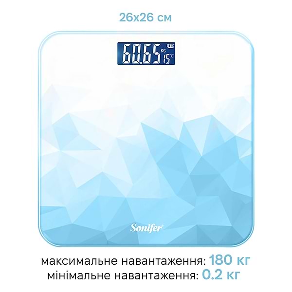 Фото - Ваги підлогові Sonifer SF-1909 blue