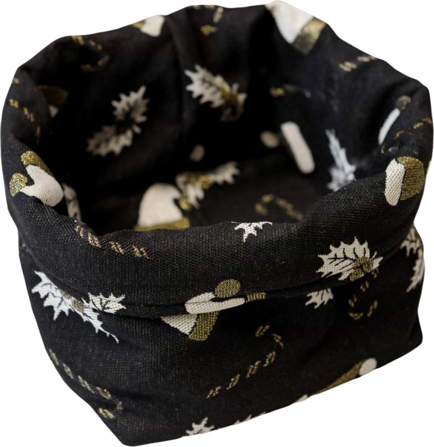 Хлібниця Прованс Шапочки на черном 18х18х14 см (036452) - Фото 1