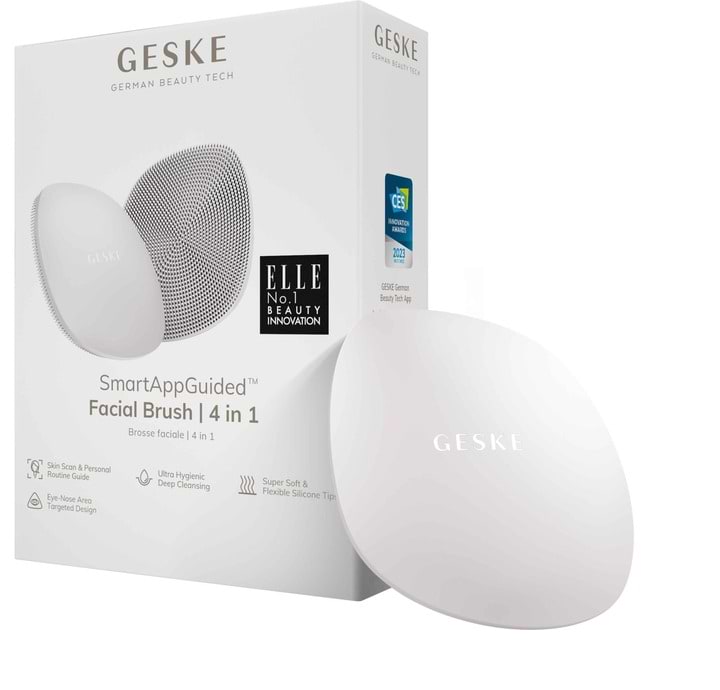 Щітка для чищення обличчя GESKE Facial Brush 4 в 1 пудровий (GK000018SL01) - Фото 1