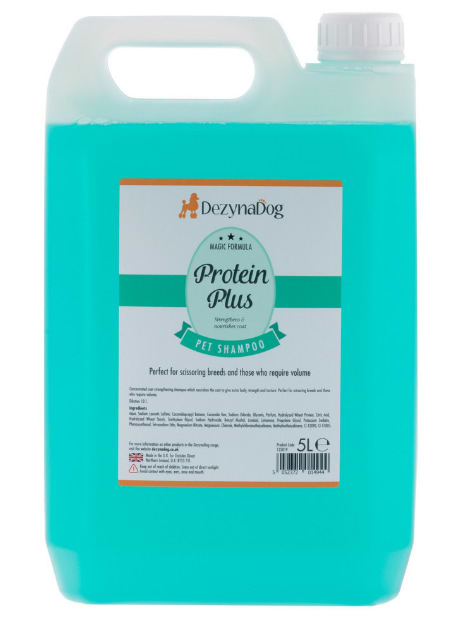 Шампунь для собак Dezynadog Protein Plus High Volume для стрижених порід 5 л (5052372014944)