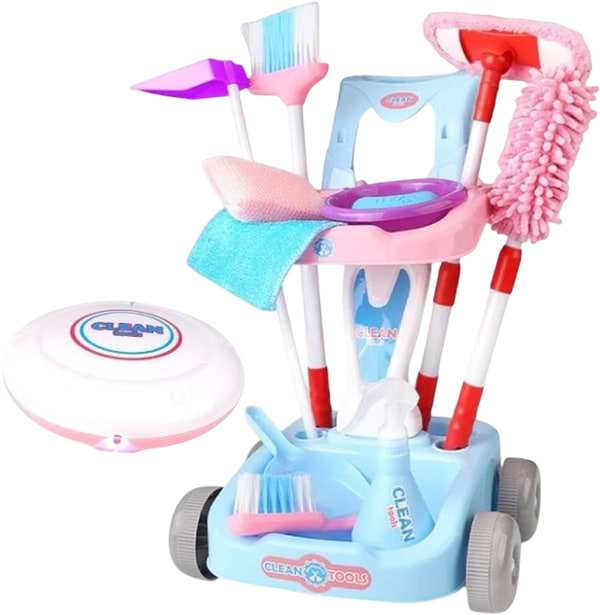 Фото - Сюжетно-ролевая игра. Дом. Бытовая техника Bambi набор для уборки с роботом пылесосом 5548 (1171363)