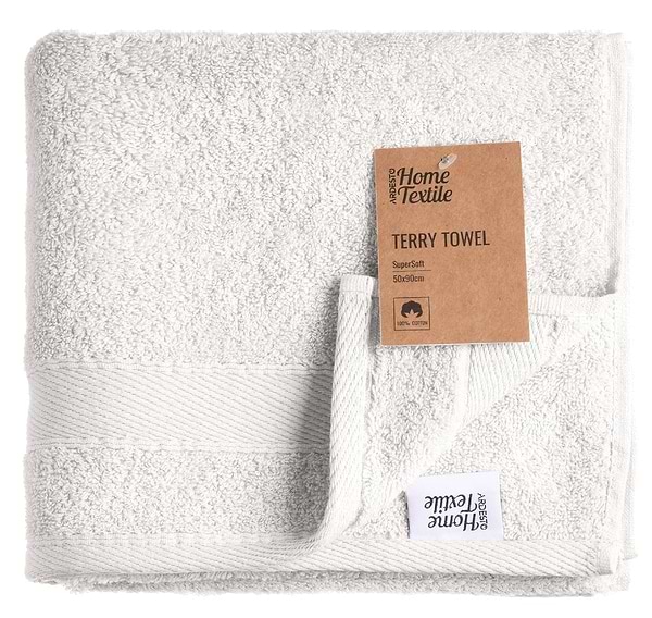 Фото - Рушник для обличчя Ardesto махрове SuperSoft білий 50х90 см (ART2250PB)