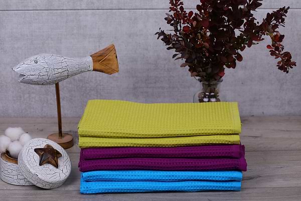 Фото - Полотенце банное Aisha вафельная фуксия 70х130