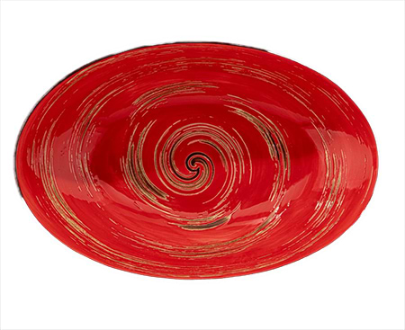 Блюдо Wilmax Spiral Red 25х16.5х6 см 570 мл (WL-669240 / A)