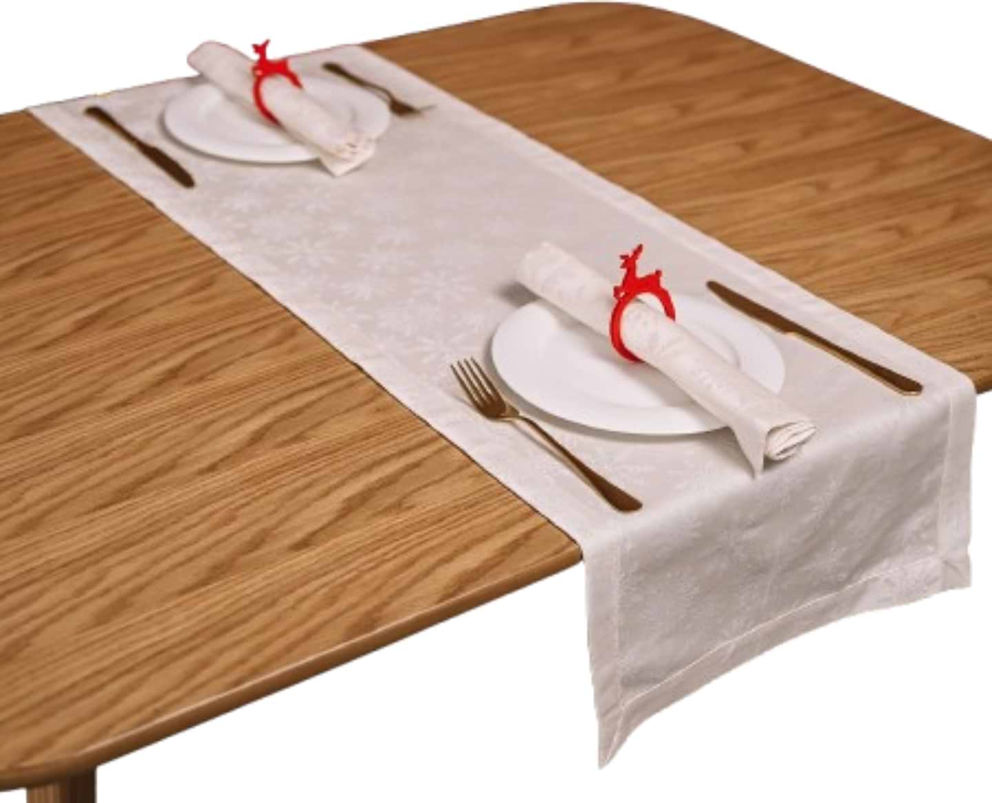 Скатерть раннер Едельвіка Снежинки 1,40x0,40 см (250-23/00)