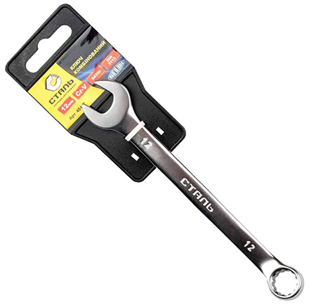 Ключ комбинированный Сталь Сатин 12 мм (48437)