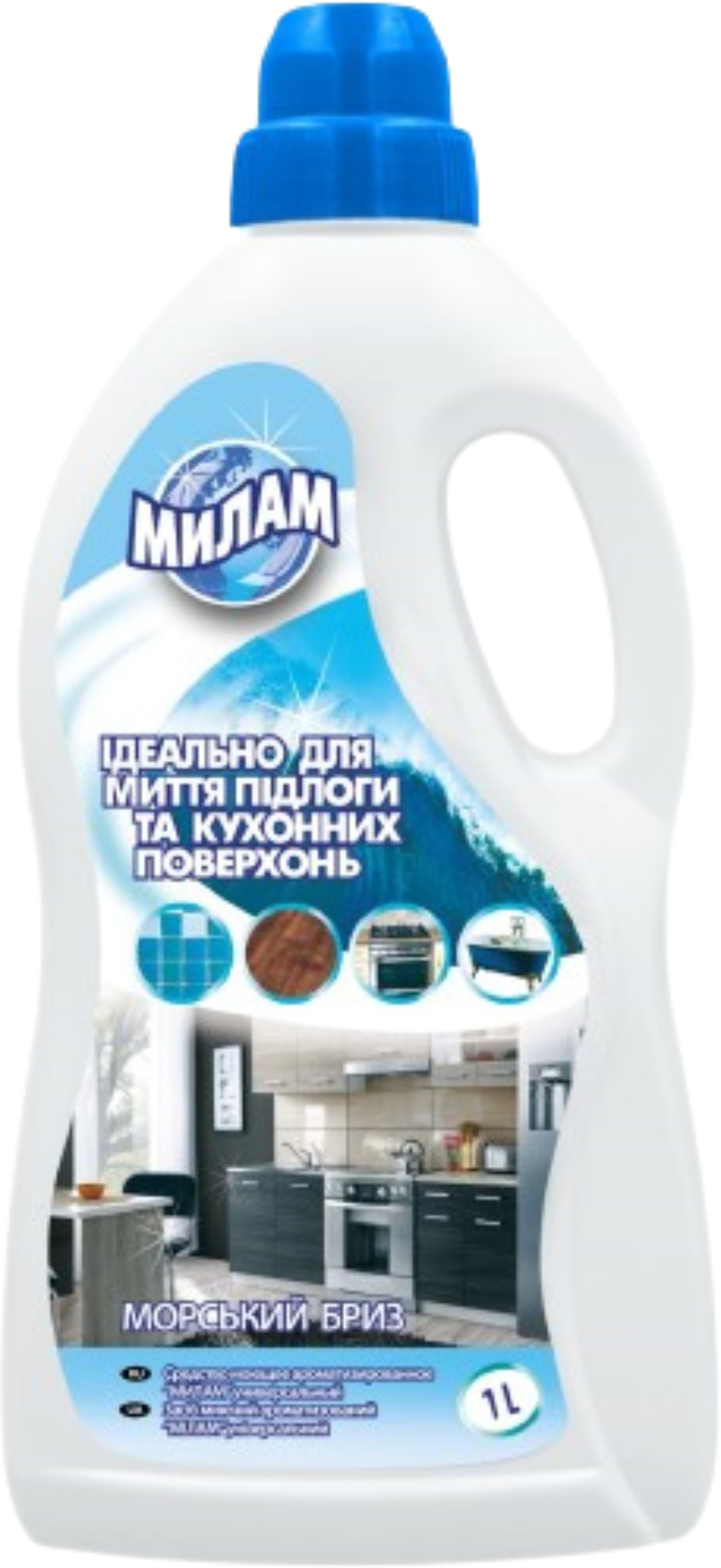 Засіб для миття у ванній кімнаті Милам морський бріз 1 л (4820152290526)