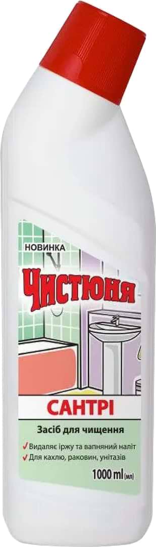 Фото - Засіб для миття у ванній кімнаті Чистюня 1 л Сантрі (4820168431630)
