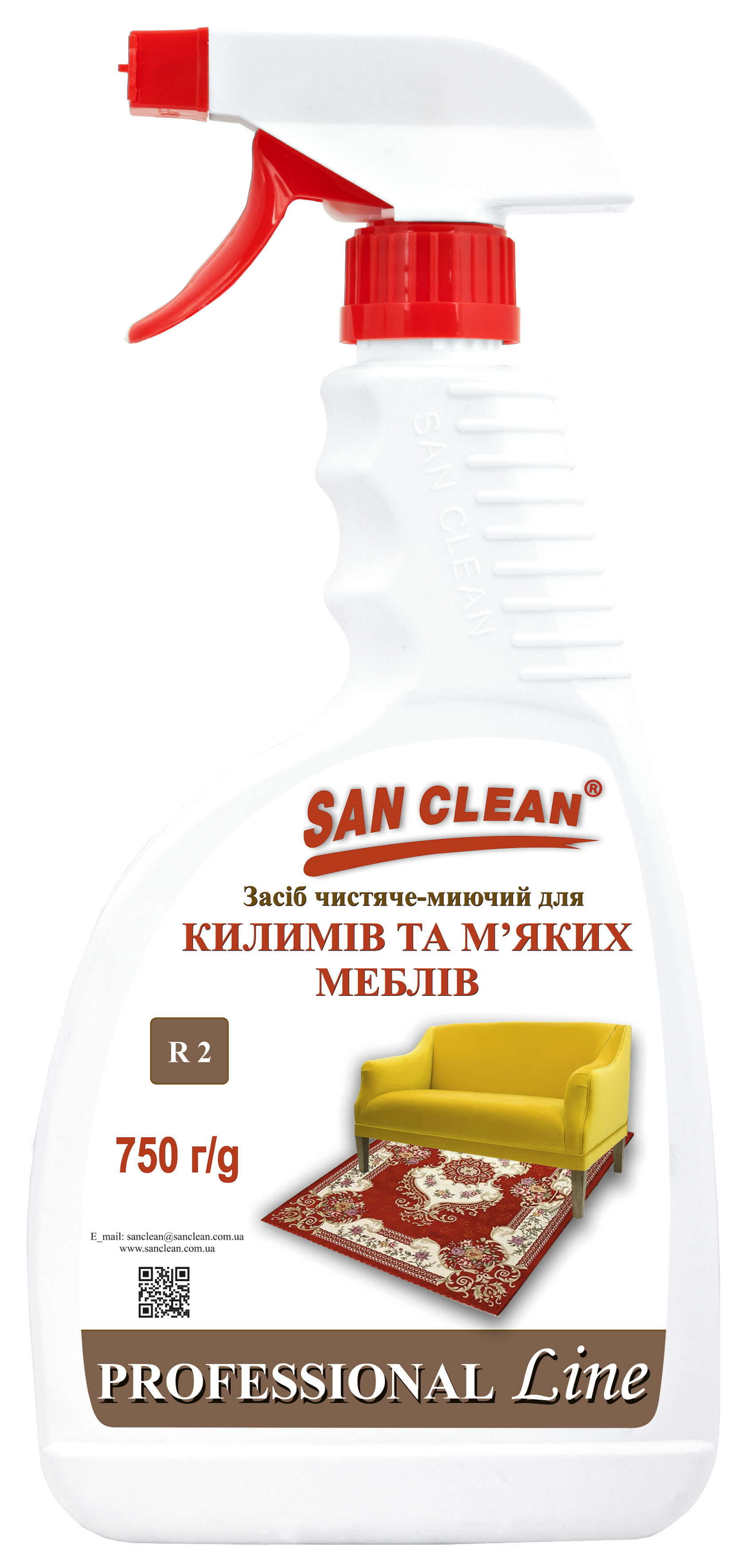Засіб для чищення універсальний San Clean PROFESSIONAL LINE 750 мл (4820003544259) - Фото 1