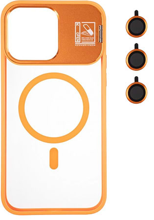 Чохол для смартфону Gelius Yoga Case Camera stand MagSafe for iPhone 14 Flame Orange (98597) - Фото 1