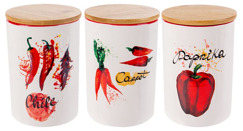 Емкость для сыпучих Lefard Hot vegetables 1000 мл 10x15 см (940-290-1)