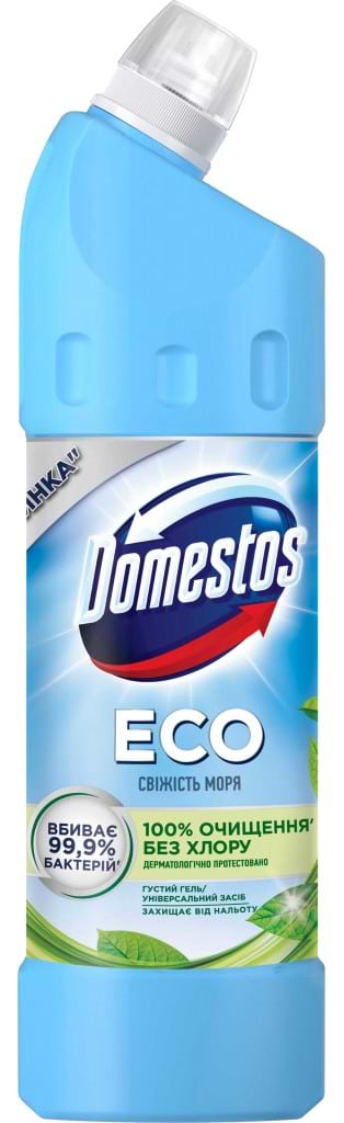 Засіб для миття у ванній кімнаті Domestos Свіжість моря 1 л (8720182992680) - Фото 1
