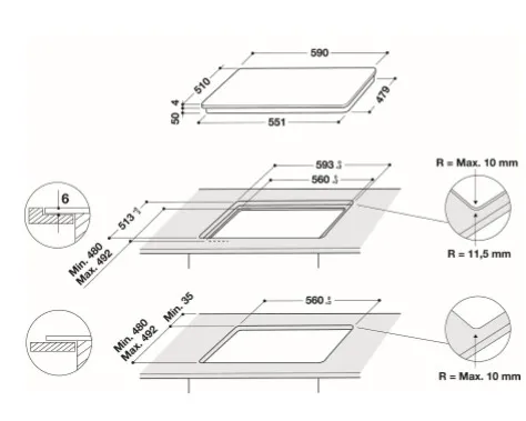 Фото - Варильна поверхня електрична Hotpoint-Ariston HB 4860B NE