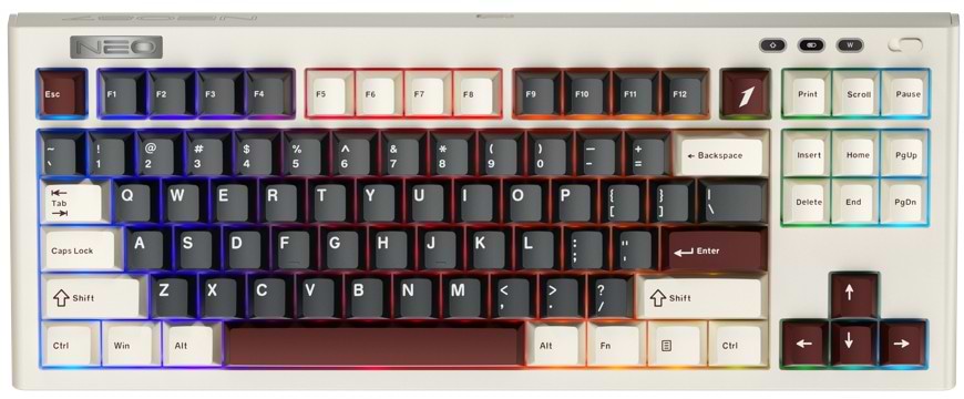 Клавіатура бездротова ігрова 1stPlayer NEO87 Rome (NEO87-RM-WLD)