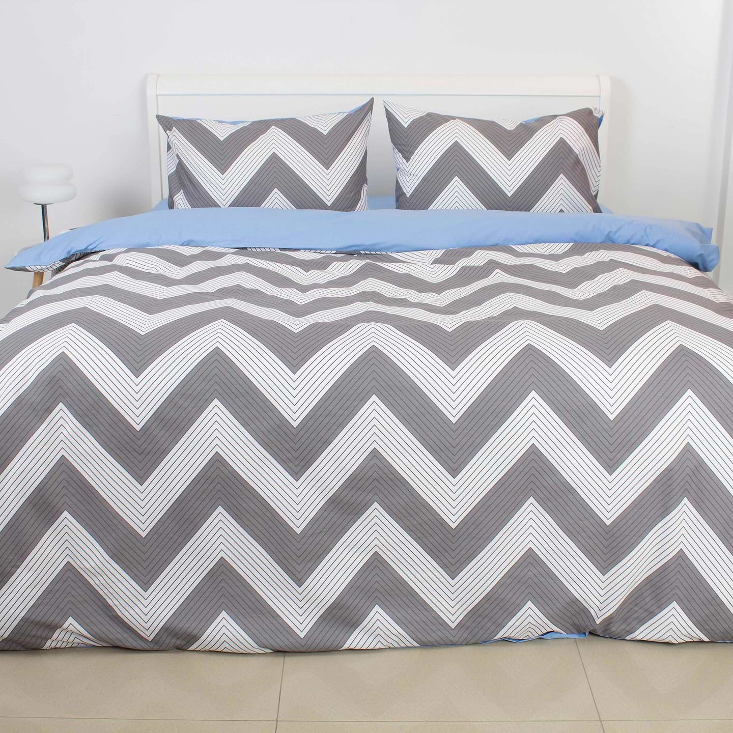 Комплект постельного белья ТЕП Happy Sleep двуспальный Blue Symmetry +нав. 50x70 см (2-03795_35150)