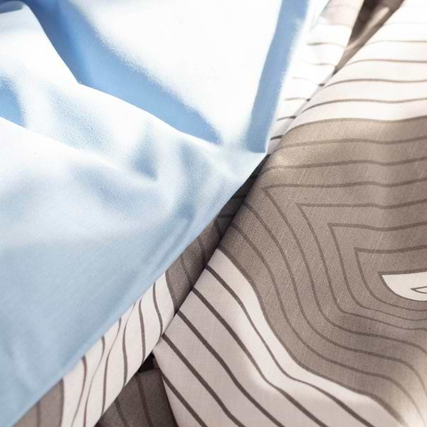 Фото - Комплект постельного белья ТЕП Happy Sleep семейный Blue Symmetry +нав. 50x70 см (2-03797_35152)