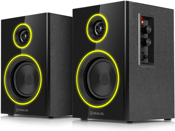 Фото - Компьютерная акустика компактная 2.0 REAL-EL S-410 Black (EL121200016)