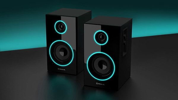 Фото - Комп'ютерна акустика компактна 2.0 REAL-EL S-415 Black (EL121200017)