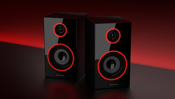 Фото - Комп'ютерна акустика компактна 2.0 REAL-EL S-415 Black (EL121200017)