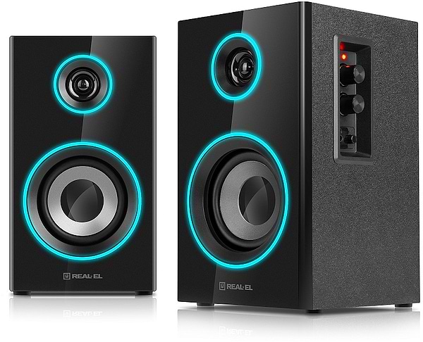 Фото - Комп'ютерна акустика компактна 2.0 REAL-EL S-415 Black (EL121200017)