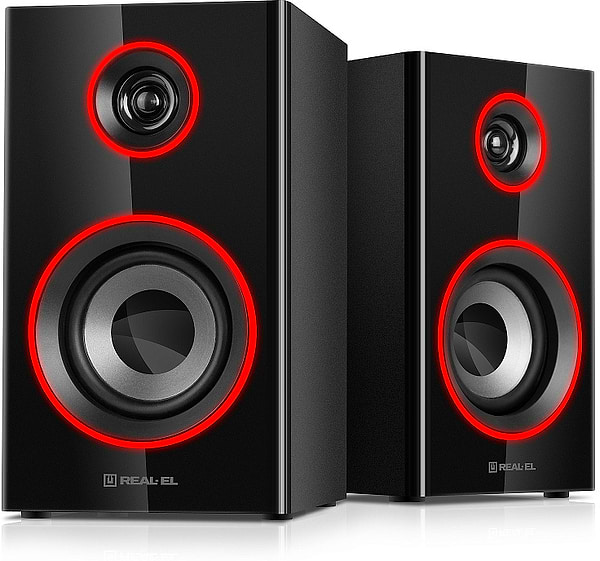 Фото - Комп'ютерна акустика компактна 2.0 REAL-EL S-415 Black (EL121200017)