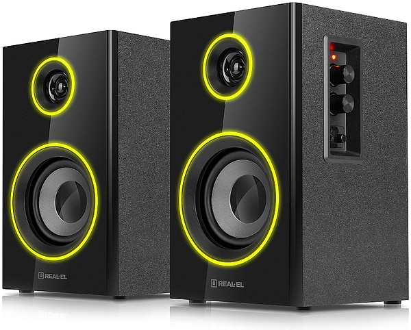 Фото - Комп'ютерна акустика компактна 2.0 REAL-EL S-415 Black (EL121200017)