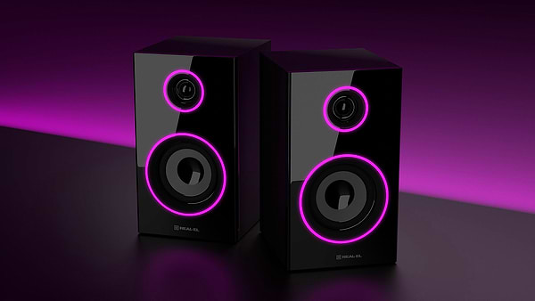 Фото - Комп'ютерна акустика компактна 2.0 REAL-EL S-415 Black (EL121200017)