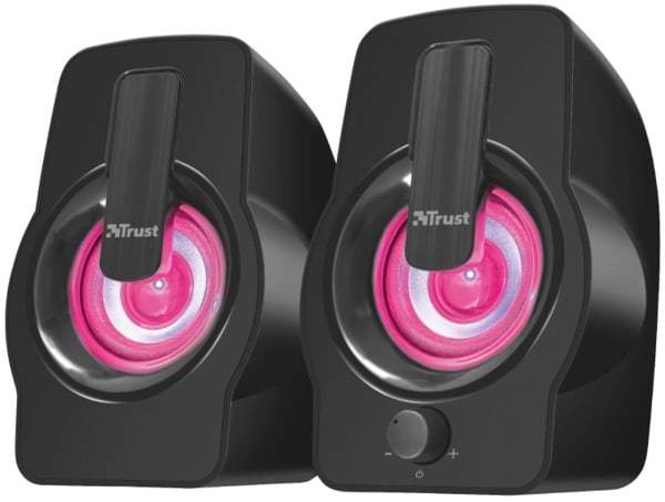 Фото - Комп'ютерна акустика звичайна 2.0 Trust Gemi RGB 2.0 Speaker Set Black USB (22948)