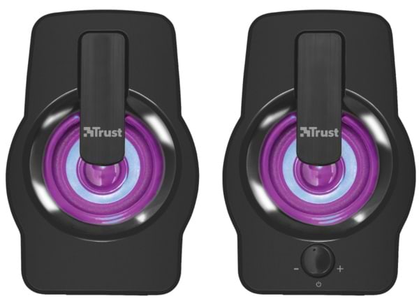Фото - Комп'ютерна акустика звичайна 2.0 Trust Gemi RGB 2.0 Speaker Set Black USB (22948)