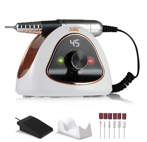 Фото - Манікюрний набір апаратний SML SML M15 68W White Фото - Манікюрний набір апаратний SML SML M15 68W White