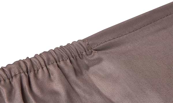 Фото - Простынь полуторная Ярослав на резинке сатин 200х160х20 диз.08 (серый) (38263)