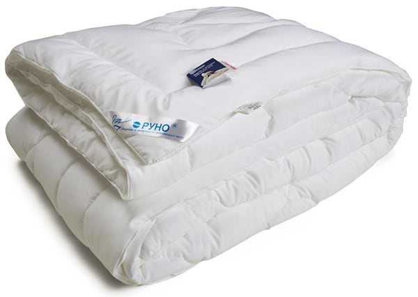 Фото - Одеяло зимнее двуспальное евро Руно 200х220 из искусственного лебединого пуха (322.52ЛПУ)
