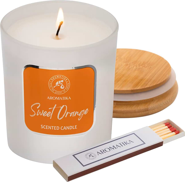 Фото - Свеча стекло Ароматика Сладкий апельсин 200 г (4820256940495)