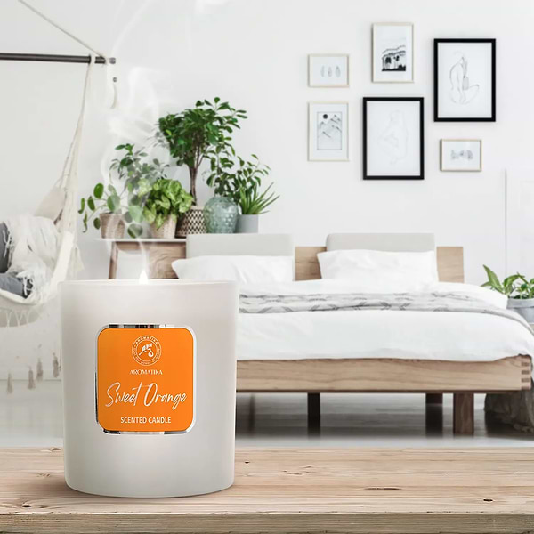 Фото - Свеча стекло Ароматика Сладкий апельсин 200 г (4820256940495)