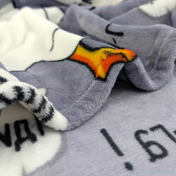 Фото - Плед євро Love You Home флісовий Гуси сірі 200x220см (8285)