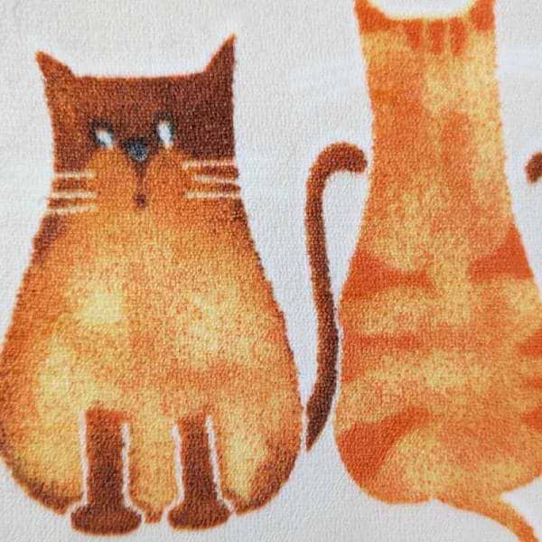 Фото - Плед евро Love You Home флисовый Коты Бежевый 200x220 см (8283)