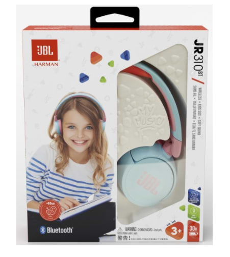 Фото - Навушники накладні бездротові JBL JR 310BT Blue (JBLJR310BTBLU)